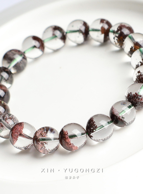 原矿收藏级红幽灵聚宝盆圆珠手串