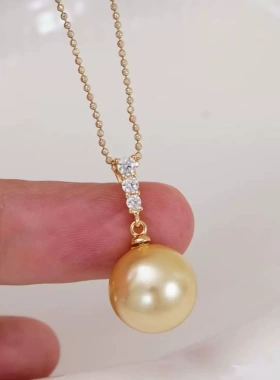 DIY珍珠配件 S925纯银新品款耳环戒指吊坠手镯空托项坠耳饰半成品