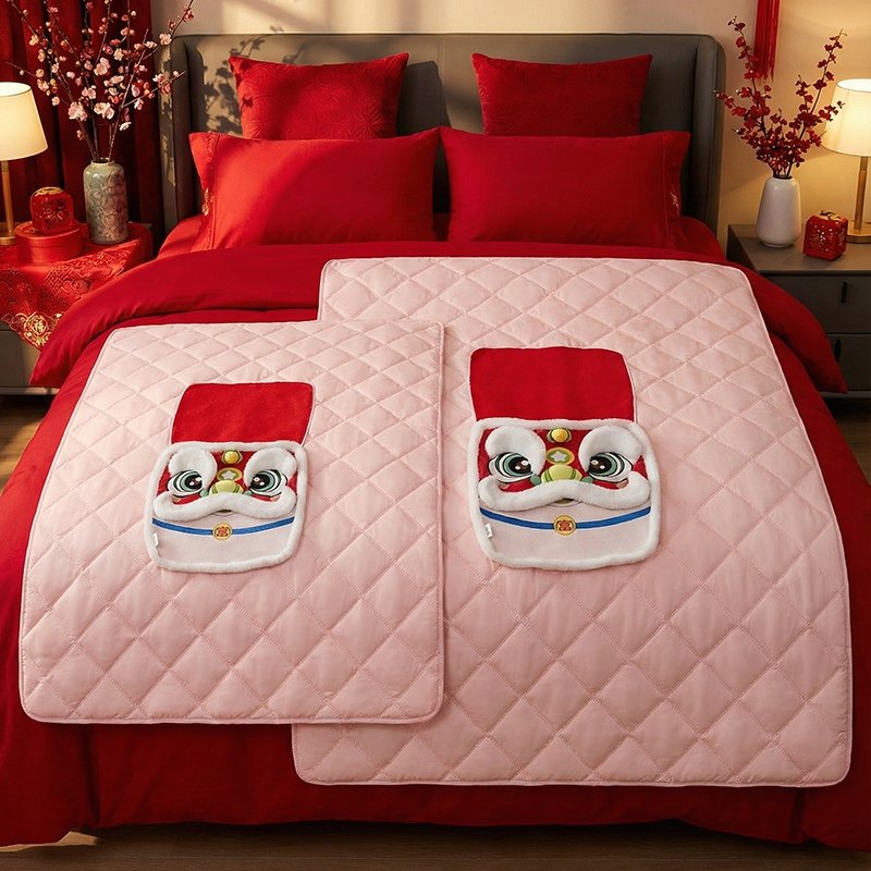 国潮醒狮抱枕被子两用毯子二合一马年吉祥物定制沙发靠枕午睡枕头,淘宝优惠券,粉丝福利购,淘宝优惠卷