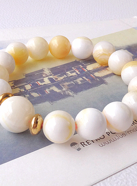 天然白色水晶手链包邮