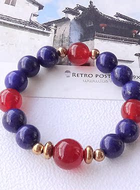 天然红色玛瑙水晶手链