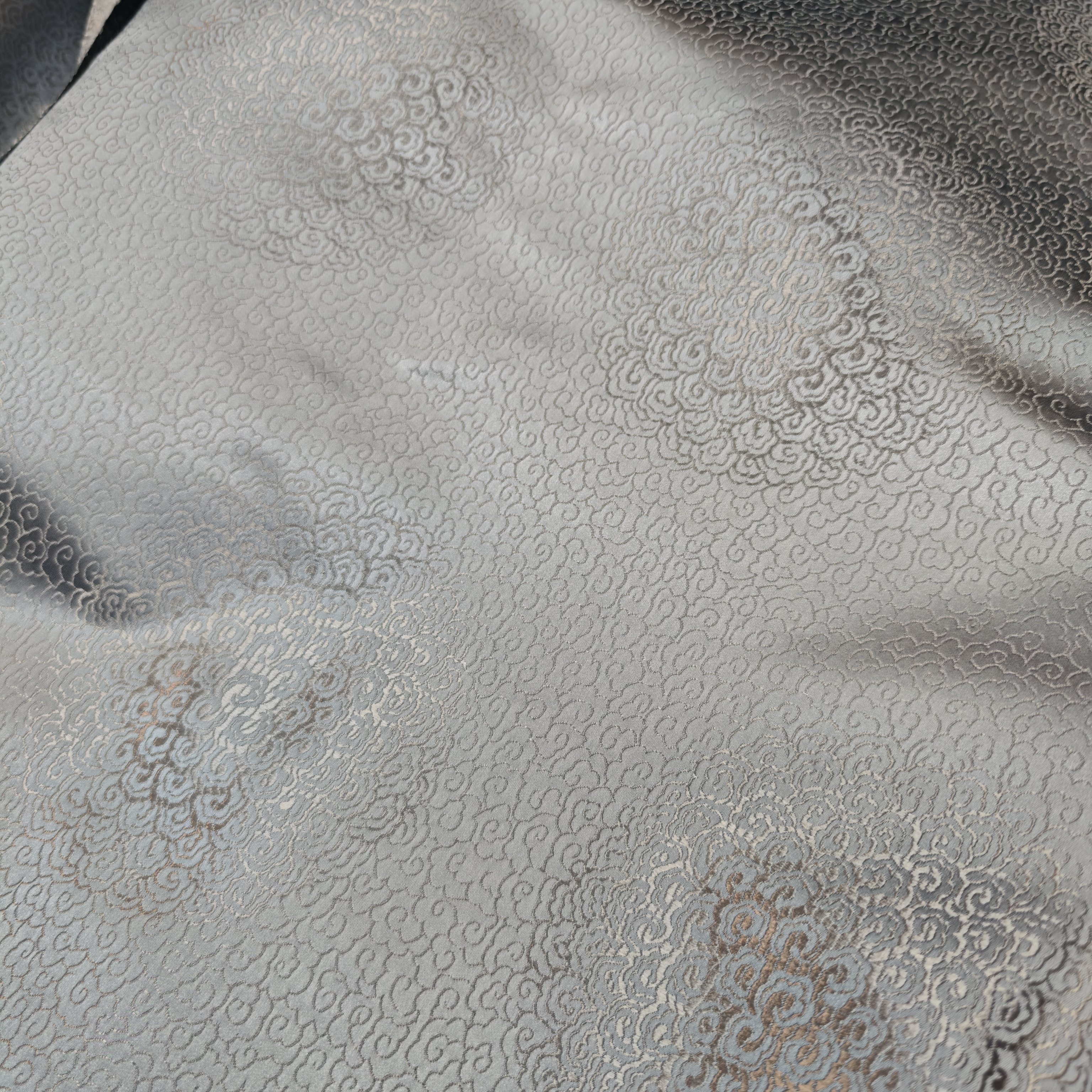 银灰色云纹织锦缎丝绸缎布料面料汉服唐装古装汉服唐装服装丝绸布,淘宝优惠券,粉丝福利购,淘宝优惠卷