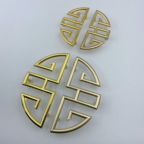 锌合金中式仿古半圆形柜门抽屉拉手双喜镂空橱柜衣柜把手175现货 - 图1