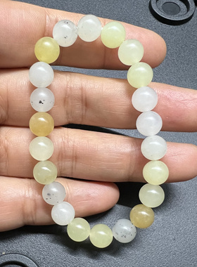 新疆和田玉多宝手串 且末料 油哒哒 果冻一样的糖果料卡8