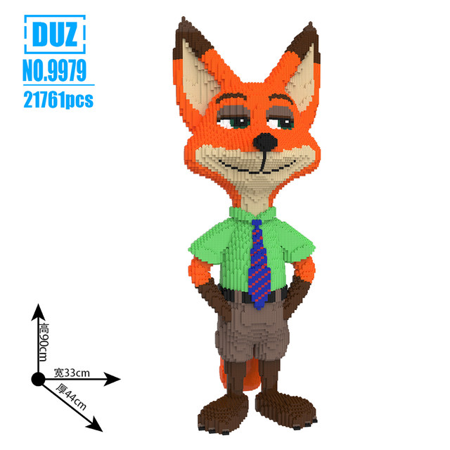 Zootopia Judy Nick building block ornament gift