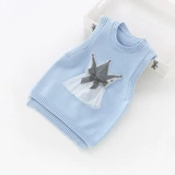 Свитер, детский осенний трикотажный жилет, в западном стиле, коллекция 2023