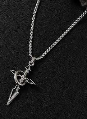 十字架吊坠男款项链男士潮牌百搭