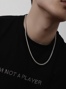 钛钢项链男潮设计感小众高街配饰