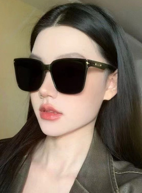 防紫外线方形韩版女立体平面墨镜