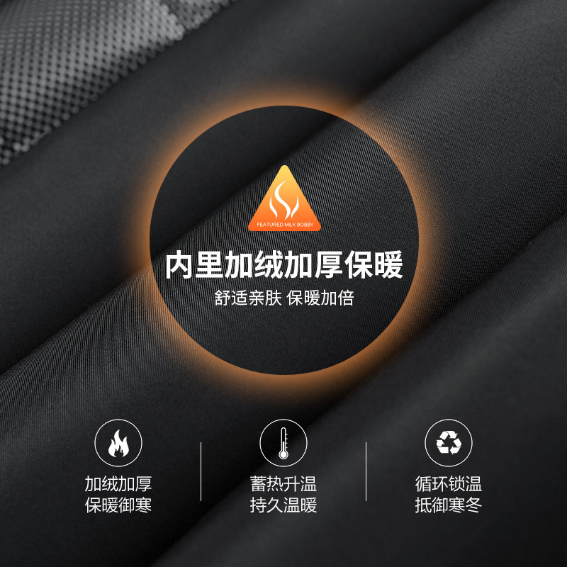 【科技锁温】与狼共舞翻领羽绒服男2026冬季新款厚实保暖鸭绒外套 - 图2
