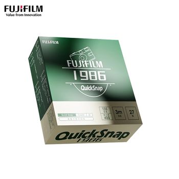 Fujifilm/Fuji QuickSnap ປີ 1986 ກ່ອງຂອງຂວັນກ້ອງຖ່າຍຮູບເຄື່ອງໃຊ້ຟິມ retro