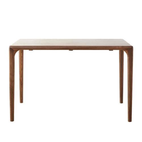 新中式现代简约会客茶桌黑胡桃木方桌茶桌高端长方形实木餐桌 - 图3