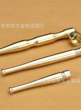 直销新款纯铜两用烟嘴循环型过滤香菸嘴 黄铜可拆洗吸烟器加长款