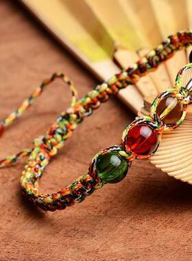 转运珠手链手链编织红绳水晶手链