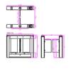 Community swing gate fully automatic pedestrian intelligent construction site tripod gate campus access control attendance gate intelligent sensor