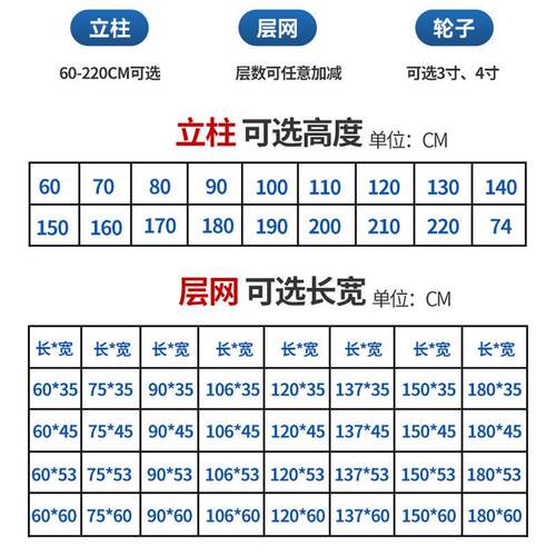 不锈钢货架车间物料仓储置物架线网推车多层带轮东南亚热销 - 图2