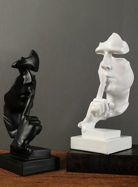 美国覆古创意沉默是金饰酒吧，咖啡馆，桌子，橱柜装饰礼品