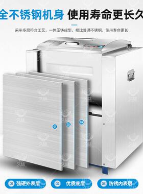 不锈钢和面机商用全自动揉面机5/15/25/40公斤拌肉馅搅拌打活面机