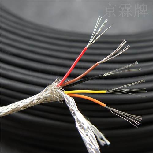 5芯屏蔽线0.2平方拖链电线编码器传感器信号控制线24AWG特软耐油 - 图1