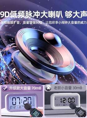 闹钟学生专用起床神器闹铃2026新款智能电子时钟桌面表儿童男女孩