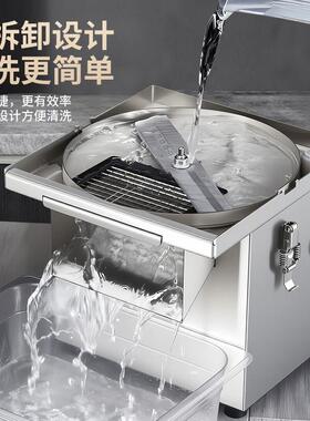 卓晋大进料口商用电动切菜机不锈钢多功能切丝切片条切丁机大功率