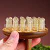 Horn comb manufacturer direct sales ring noble horn massage scalp comb household female sandalwood natural head meridian disc