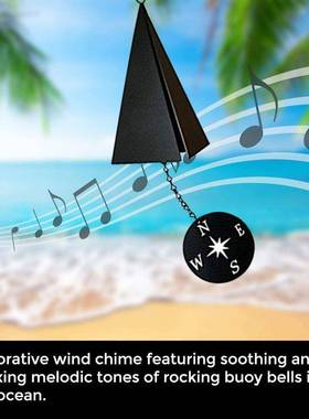 独立站Holiday Wind Bells创意铁艺三角形风铃挂件金属工艺品装饰