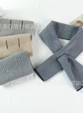 千鸟格秋冬领巾围巾保暖交叉披肩