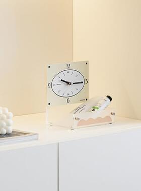 面WOZOO准入户玄关摆台式装饰钟表客厅创意时钟桌创屋M意收纳TYOS