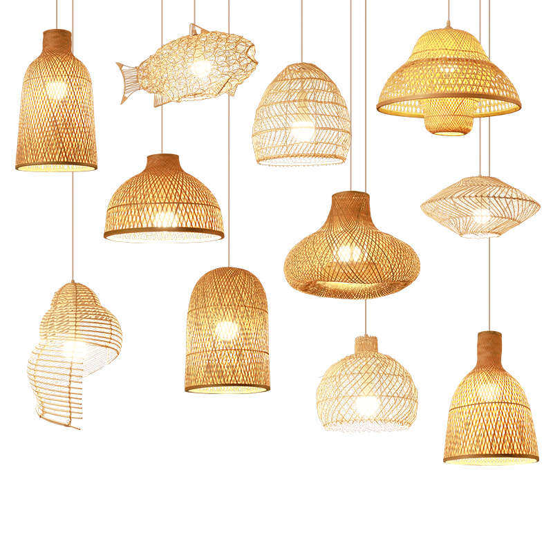 新中式竹编吊灯日式竹艺灯餐厅禅意单头灯具茶室民宿火锅店吊灯,淘宝优惠券,粉丝福利购,淘宝优惠卷