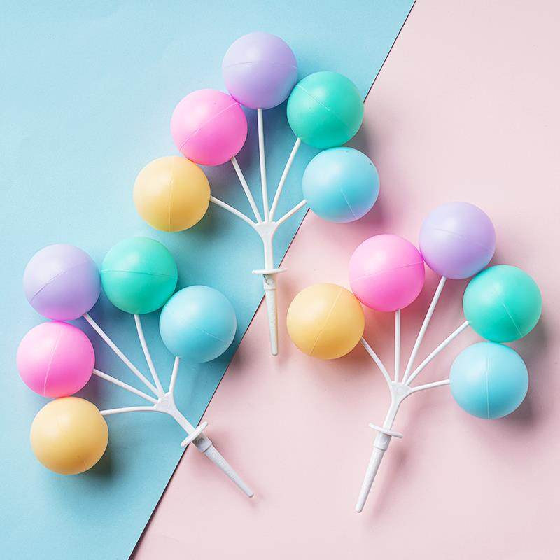 网红塑料彩色气球烘焙蛋糕装饰摆饰生日派对甜品台纸杯插件包邮,淘宝优惠券,粉丝福利购,淘宝优惠卷