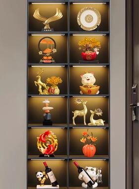酒装柜饰面摆件感客厅电TTqmffhw视餐边柜办公室桌示展柜摆设轻奢