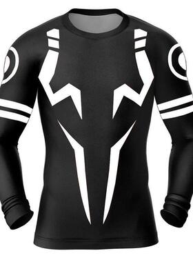 3D Print Compression Shirts for Men Gym Workout Fitness Unde
