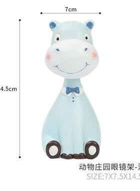高档创镜意可爱的物眼镜架子眼动店装饰办公室面装饰品礼品桌眼镜