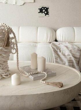 中古美学咖啡具套装手工琉璃烛台艺术感家居装饰样板间台面软装