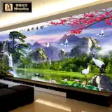 Mona Lisa Cross Emelcodery Новая гостиная значительная приветственная сосна упрощенная современная вода Shengcai горная вода висящая картина