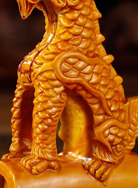 麒麟摆件家居办公室装饰客厅工艺礼品紫禁城屋脊故宫瑞兽桌面摆件