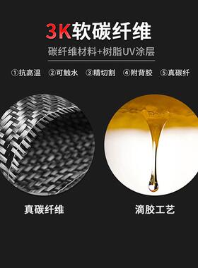 适用于13-19款宝马3系320Li扶手车门内把手饰碳纤维纹内饰改装
