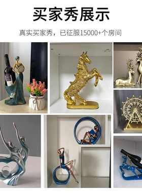 创意客厅装饰品摆件卧室内房间家居酒柜招财玄关桌面结婚工艺摆设