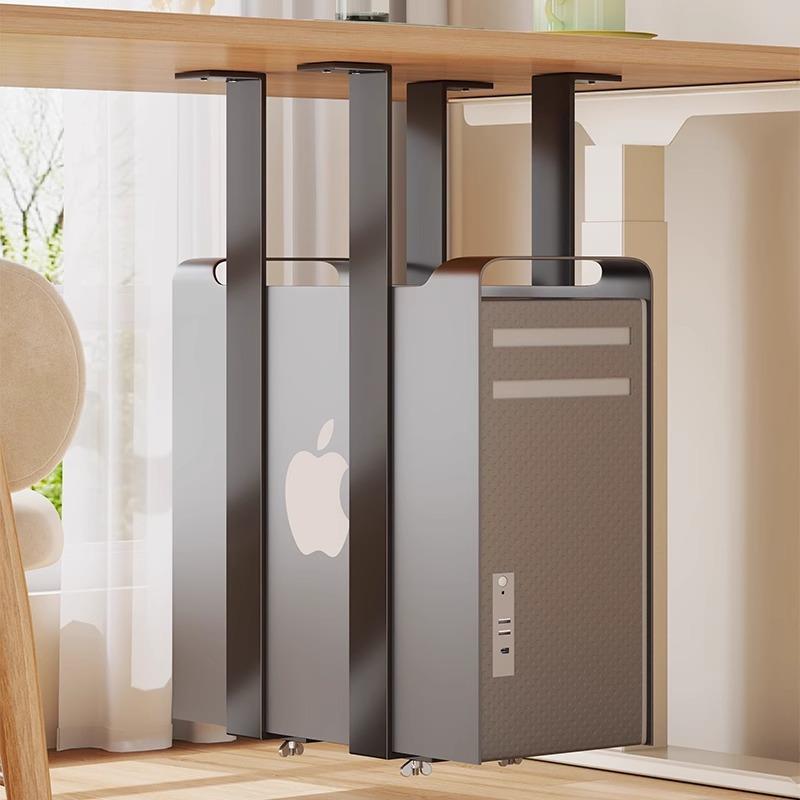 Desktop computer host bracket hanging chassis bracket base home office universal storage shelf