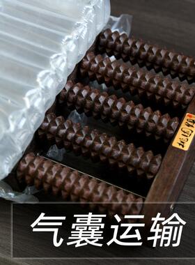 红木足底按摩器 实木滚轮脚部按摩器 桃园镇木制腿部按摩脚器