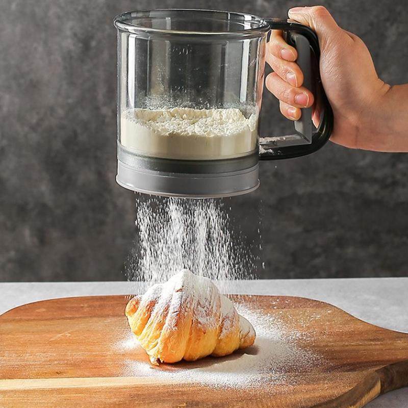 手持半自动面粉筛杯式粉筛子过滤网筛撒粉神器蛋糕制作烘焙工具,淘宝优惠券,粉丝福利购,淘宝优惠卷