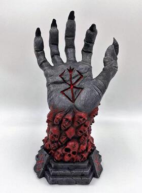 创意万圣节桌面装饰恶魔狂暴神之手剑风传奇模型树脂摆饰工艺礼品