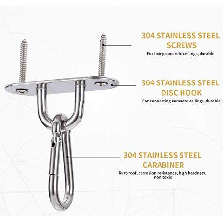 风扇挂钩吊床吊椅配件秋千沙包袋悬挂吊装五金 吊篮藤椅配件 - 图0
