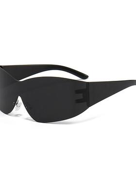 太阳镜紫外线个性连体太阳眼镜