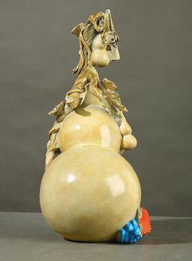 271葫厂家饰铜葫芦福禄芦摆件装客厅玄葫关芦