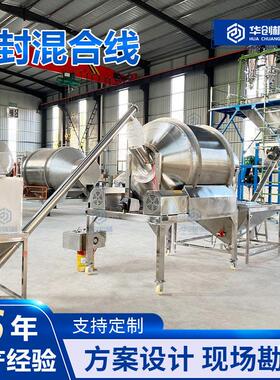 滚筒搅拌机传动洗衣粉猫砂有机钾化工粉末搅拌生产线