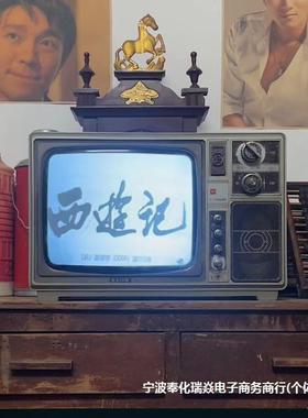 年可以播放的机老式7000代复古怀9旧8摆件装饰道YIX具古董