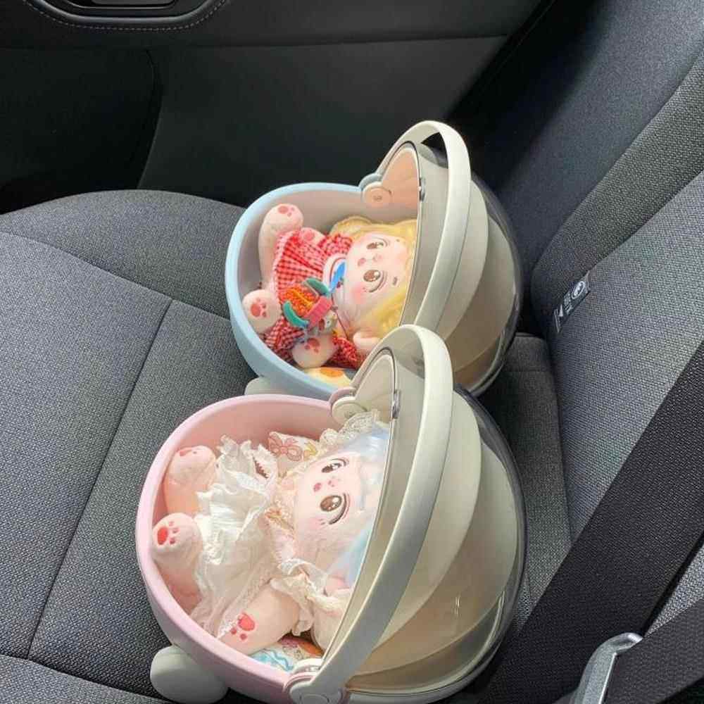 手提桌面摇篮收纳盒子棉花娃娃可爱宿舍好物零食筐bjd ob11婴儿车,淘宝优惠券,粉丝福利购,淘宝优惠卷