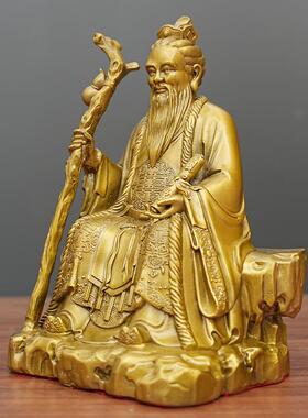 月老黄铜摆件工艺品结婚送礼送祝福家居摆设全铜